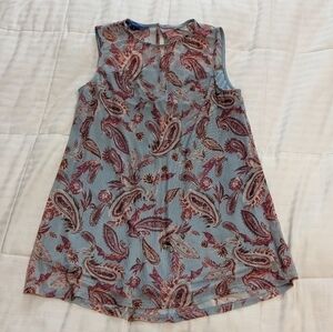 Apt. 9 sleeveless top with slightly sheer shoulder panel size small